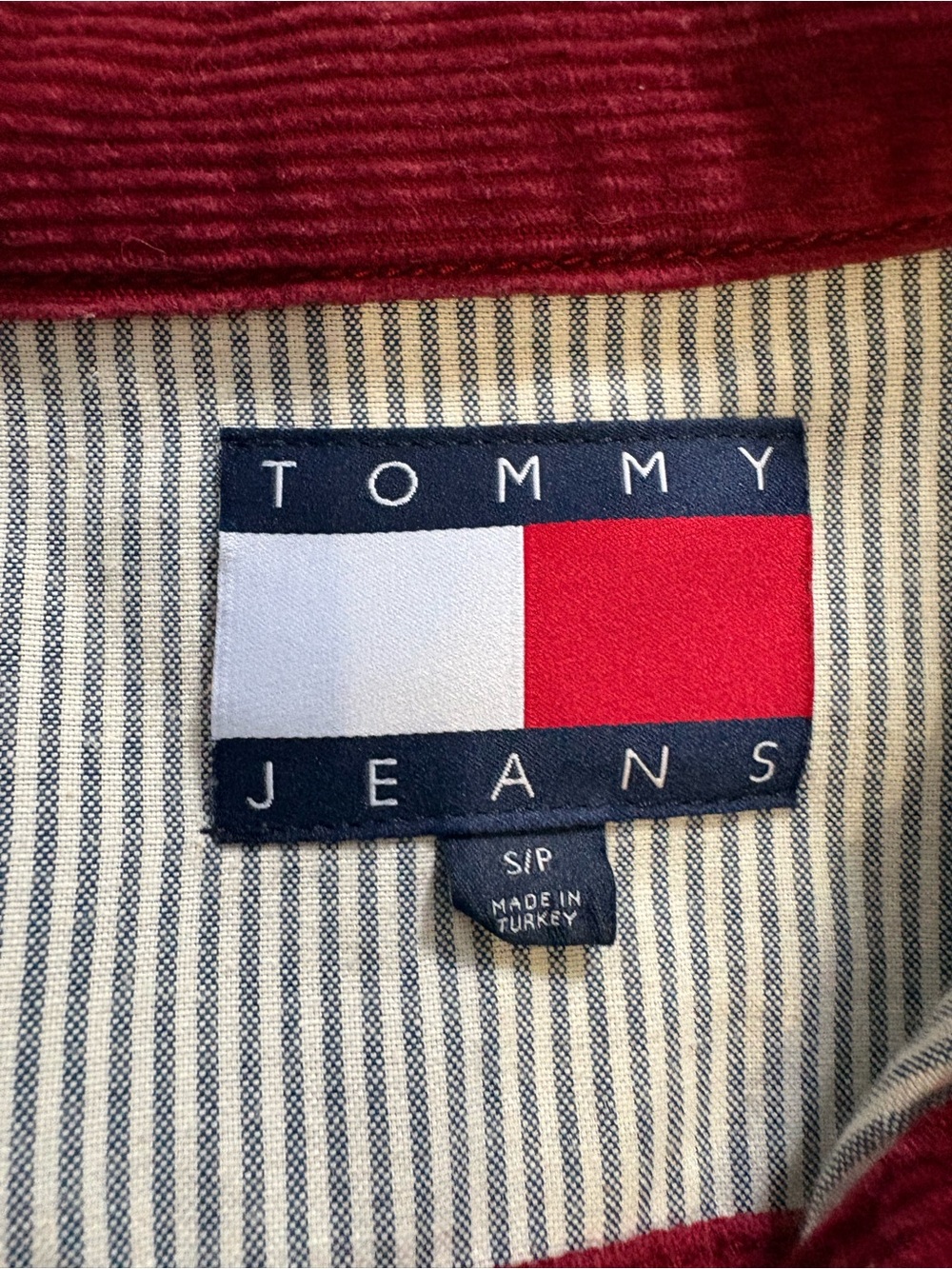 Tommy jeans burgundy Corduroy Jacket - Picture 5 of 6